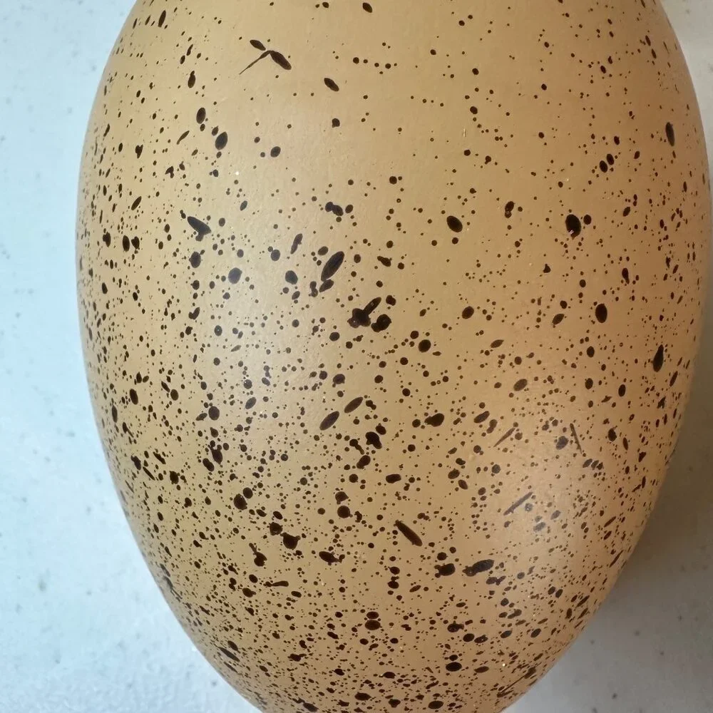 Speckled Easter Eggs Large Light Brown Easter Egg Decorations Qty 2 Spring Decor